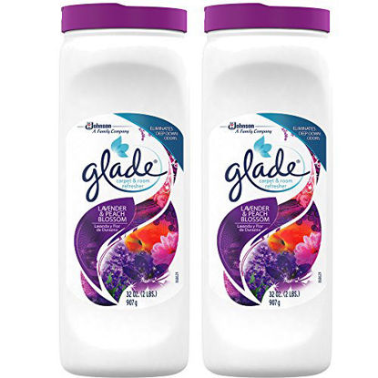 Picture of Glade Carpet and Room Powder, Lavender and Peach Blossom, 32-Ounce, 2-Pack