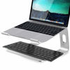 Picture of Soundance Laptop Stand, Aluminum Computer Riser, Ergonomic Laptops Elevator for Desk, Metal Holder Compatible with 10 to 15.6 Inches Notebook Computer, Silver