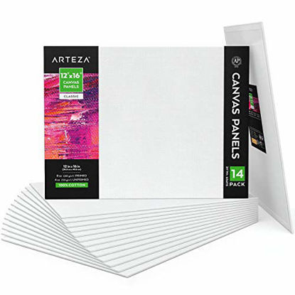 36 Pack Canvas Boards for Painting with Stretched Canvas Canvases for Painting,Canvas Panels Pack 100% Cotton,Acrylic Paint,Oil Paint Dry & Wet Art Media for Artist,Hobby Painters & Beginner 