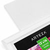 Picture of Arteza 12x16" White Blank Canvas Panels Boards, Bulk Pack of 14, Primed, 100% Cotton for Acrylic Painting, Oil Paint & Wet Art Media, Canvases for Professional Artist, Hobby Painters & Beginners