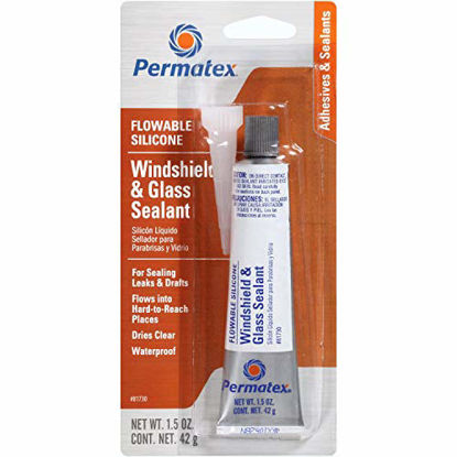 Picture of Permatex 81730 Flowable Silicone Windshield and Glass Sealer, 1.5 oz. (2)