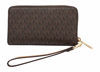 Picture of Michael Kors Women's Jet Set Travel Multifunction Phone Case, Brown Acorn, One Size