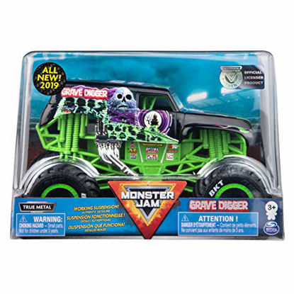 Picture of Monster Jam Official Grave Digger Monster Truck, Die-Cast Vehicle, 1:24 Scale