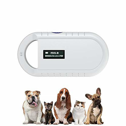 Picture of Pet Microchip Scanner, 134.2kHz ISO11784/ISO11784/FDX-B/EMID RFID Pet Microchip Reader for Animal/Pet/Dog/Cat/Pig