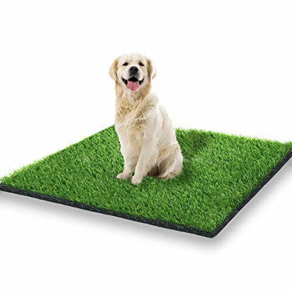 Picture of STARROAD-TIM 39.3 x 31.5 inches Artificial Grass Rug Turf for Dogs Indoor Outdoor Fake Grass for Dogs Potty Training Area Patio Lawn Decoration