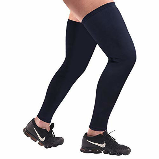 GetUSCart- HuiYee Sports Compression UV Long Leg Sleeves for Running  Basketball Football Cycling and Other Sports(3 Sizes, 1 Pair)