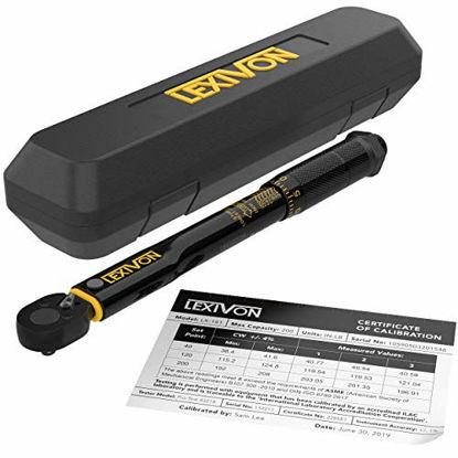 Picture of LEXIVON Inch Pound Torque Wrench 1/4-Inch Drive | 20~200 in-lb/2.26~22.6 Nm (LX-181)