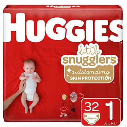 Picture of Huggies Little Snugglers Baby Diapers, Size 1, 32 Ct