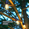 Picture of Brightech Ambience Pro - Waterproof LED Outdoor String Lights - Hanging, Dimmable 2W Vintage Edison Bulbs - 48 Ft Commercial Grade Patio Lights Create Cafe Ambience in Your Backyard - Warm White