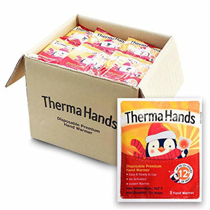 Picture of Hand Warmers (50 Packs) - Premium (Size: 3.5 inch x 4 inch, Duration: 12+ Hours, Max Temp: 163 F) Air-Activated, Convenient, Safe, Natural, Odorless, & Long Lasting Hand Warmers Disposable