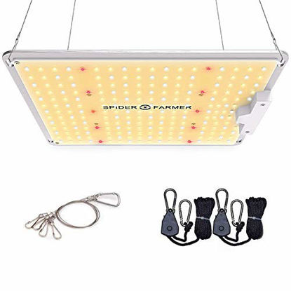 Picture of SPIDER FARMER SF-1000 LED Grow Light Use with Samsung LM301B LEDs Daisy Chain Dimmable Full Spectrum Grow Lights for Indoor Plants Veg Flower Greenhouse Growing Lamps with MeanWell Driver