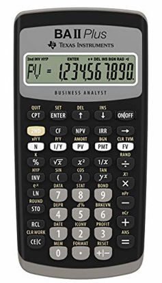 Picture of Texas Instruments BA II Plus Financial Calculator