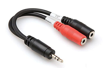 Picture of Hosa YMM-261 3.5 mm TRS to Dual 3.5 mm TSF Stereo Breakout Cable