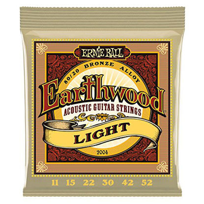Picture of Ernie Ball Earthwood Light 80/20 Bronze Acoustic Set, .011 - .052