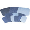 Picture of SINGER 00079 Denim Iron-On Repair Kit, Assorted Sizes, Iron on Patches for Jeans,Assorted Colors