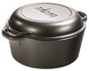 Picture of Lodge Pre-Seasoned Cast Iron Double Dutch Oven With Loop Handles, 5 qt