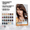 Picture of L'Oreal Paris Feria Multi-Faceted Shimmering Permanent Hair Color, 20 Black Leather (Natural Black), Pack of 1, Hair Dye