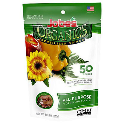 Picture of Jobe's Organics All Purpose Fertilizer Spikes, 50 Spikes