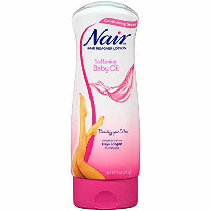 Picture of Nair Hair Remover Lotion, Softening Baby Oil, 9.0 oz.(Pack of 3)