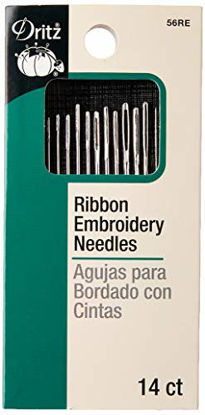 Picture of Dritz 56RE Ribbon Embroidery Hand Needles, Assorted Sizes (14-Count)