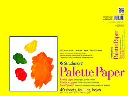 Picture of Strathmore 300 Series Paper STR-365-12 40 Sheet Disposable Palette, 12 by 16", 12"x16", White