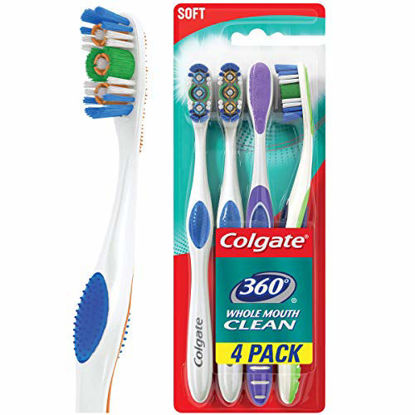 Picture of Colgate 360 Adult Full Head Soft Toothbrush - 4 Count