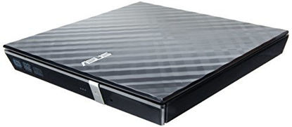 Picture of ASUS ASUS LITE Portable USB 2.0 Slim 8X DVD/ Burner +/- Rewriter External Drive, Compatible with both Mac & Windows, Black (SDRW-08D2S-U/BLK/G/AS)