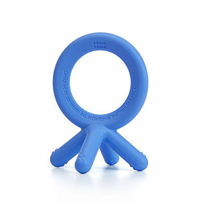 Picture of Comotomo Silicone Baby Teether, Blue