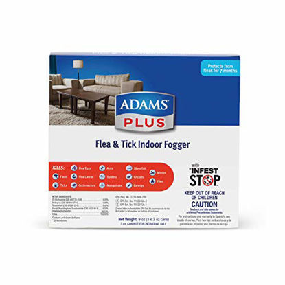 Picture of Adams Plus Flea Control Indoor Fogger, 3 Ounce, 3 Pack