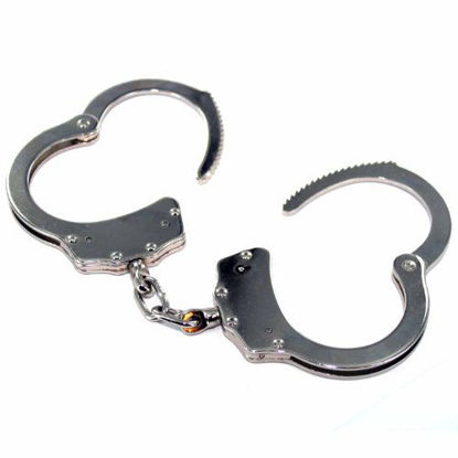 Picture of Ace Martial Arts Supply Double Locking Steel Police Handcuffs, Silver
