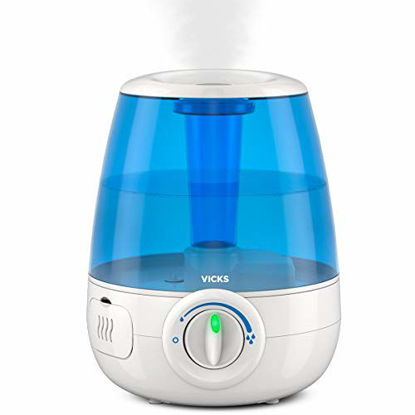 Picture of Vicks Filter-Free Ultrasonic Cool Mist Humidifier, Medium Room, 1.2 Gallon Tank - Visible Cool Mist Humidifier for Baby, Kids and Adult Rooms, Bedrooms and More, Works with Vicks VapoPads