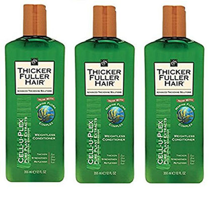 Picture of Thicker Fuller Hair Conditionr Weightless Cell-U-Plex 12 Ounce (354ml) (3 Pack)