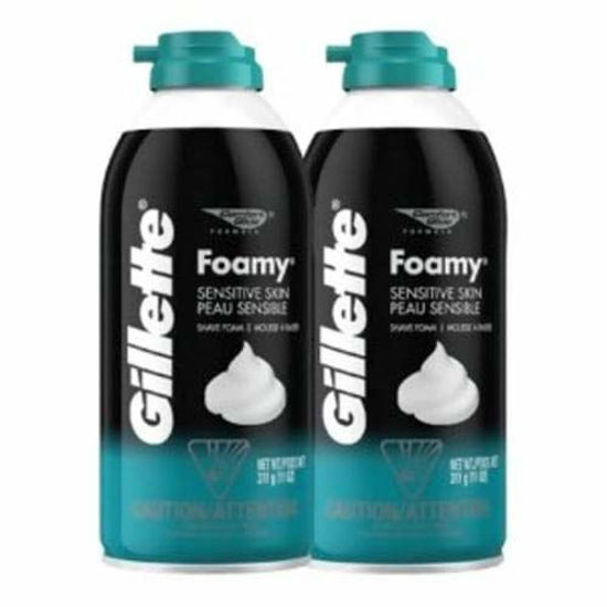 Picture of Gillette Foamy Sensitive Skin Shaving Cream - 11 oz - 2 pk