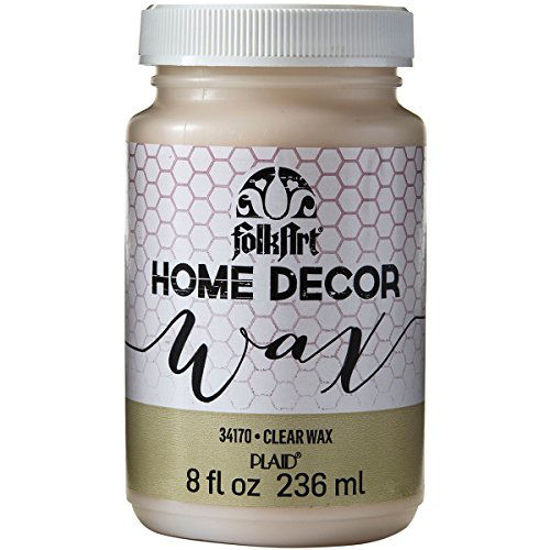 Picture of FolkArt Home Decor Chalk Furniture & Craft Paint in Assorted Colors, 8 ounce, Clear Wax