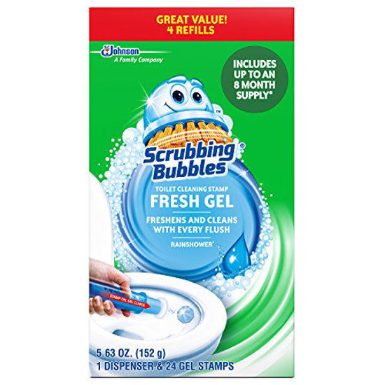 GetUSCart Scrubbing Bubbles Fresh Gel Toilet Bowl Cleaning Stamps, Gel