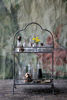 Picture of Creative Co-op Decorative Metal Two Tier Tray with Handle, 10.6" L x 5.9" W x 17.9" H