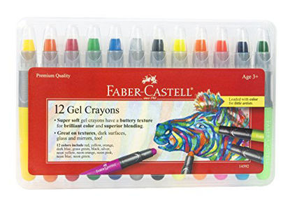 Picture of Faber-Castell Gel Crayons - 12 Vibrant Colors In Durable Storage Case