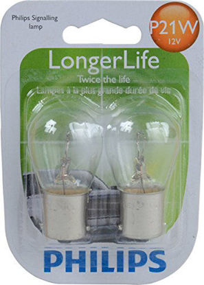 Picture of Philips P21W LongerLife Miniature Bulb, 2 Pack