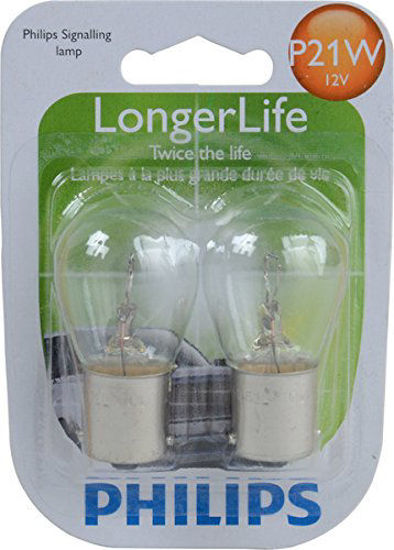 Picture of Philips P21W LongerLife Miniature Bulb, 2 Pack