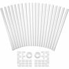 Picture of 314in One-Cord Cable Concealer, PVC Mini Cord Cover, Paintable Raceway Kit for Hiding a Single Ethernet Cable, Speaker Wire, Floor Lamp Cord - 20X L15.7in W0.59in H0.4in, CC03 White-2Pack