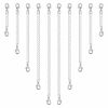 Picture of Anezus 10Pcs Necklace Extenders, Jewelry Extenders for Necklaces, Silver Bracelet Extender, Chain Extenders for Necklace, Bracelet and Jewelry Making (Assorted Sizes)