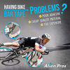 Picture of Alien Pros Bike Handlebar Tape PU (Set of 2) Black - Enhance Your Bike Grip with These Bicycle Handle bar Tape - Wrap Your Bike for an Awesome Comfortable Ride (Set of 2, Black)