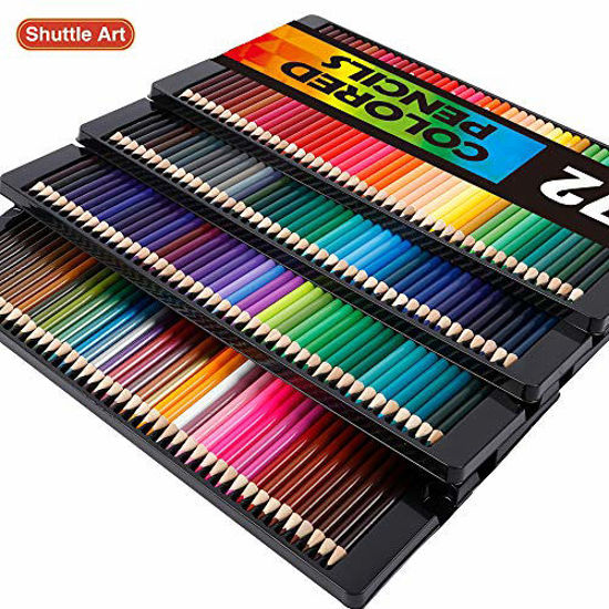 GetUSCart Shuttle Art 172 Colored Pencils, Soft Core Color Pencil Set