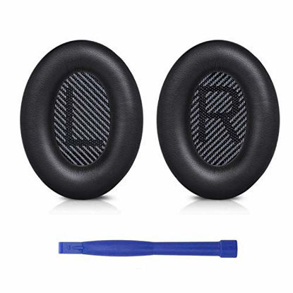 Picture of Professional Replacement Ear Pads Cushions, Earpads Compatible with Bose QuietComfort 35 (Bose QC35) and Quiet Comfort 35 II (Bose QC35 II) Over-Ear Headphones (Black)