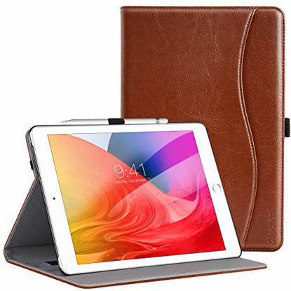 Picture of ZtotopCase for New iPad 8th Genaration/iPad 7th Generation 10.2 Inch 2020/2019, Premium PU Leather Folding Stand Cover for iPad 10.2 '' 2020 8th Gen/iPad 10.2'' 2019 7th Gen, Brown