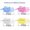 Picture of longzon Silicone Stretch Lids 12pcs 2.6'' Small Lids (Stretch to 3.5''), Reusable Food Storage Covers for Cups Bowls Jars Fruits, Canned Cat Dog Food Mason Jar Lids (Include Extra 6pcs Wine Lids)