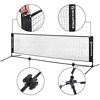 Picture of SONGMICS Badminton Net Set, Portable Sports Set for Badminton, Tennis, Kids Volleyball, Pickleball, Easy Setup, 13 Feet Long Nylon Net with Poles, for Indoor Outdoor Court, Black USYQ400H
