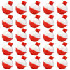 Picture of Bskifnn 50 PCS Round Fishing Bobbers 1 Inch Float Bobbers Push Button - Red and White ABS Material