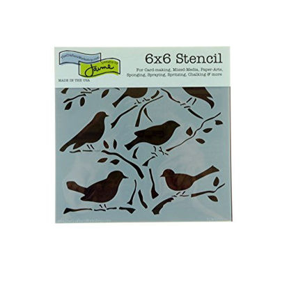 Picture of Crafter's Workshop, The TCW185S Stencil 6x6, Birds