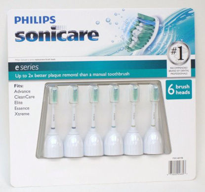 Picture of Philips Sonicare Toothbrush e Series Heads Fits: Essence, Xtreme, Elite and Advance - 6 Pack